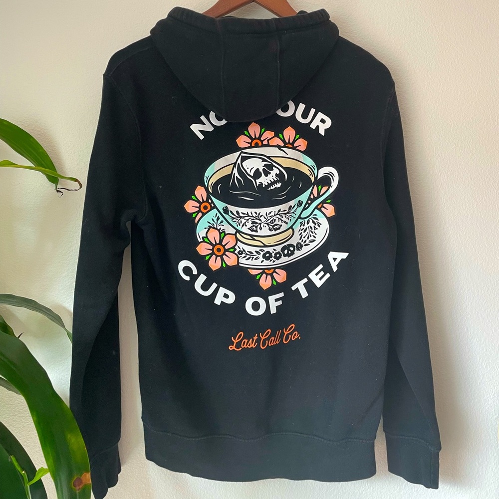 Last Call Co. black hoodie size S